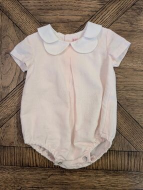 La Coqueta Pink /White Bubble Romper